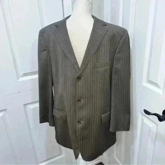 HUGO BOSS SCORSESE/MOVIE 100%SCHURWOLLE VIRGIN WOOL SUIT JACKET BLAZER - Picture 2 of 16